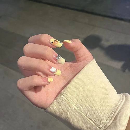 春夏kitty穿戴甲小红书同款纯手工穿戴甲B10108你好凯蒂指甲甲片