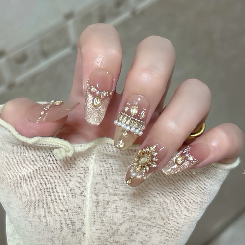 【女神冠冕】纯手工高定猫眼手工穿戴甲气质美甲百搭仙女款