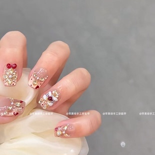 【新心悦醒狮】新年新款纯手工穿戴甲醒狮款高级显白纯手作美甲