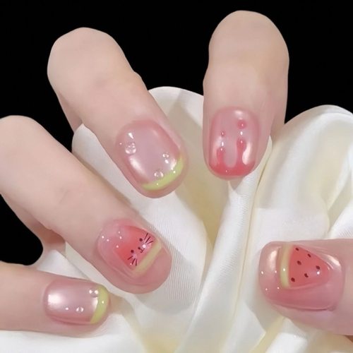 【西瓜小猫】纯手工高定猫眼手工穿戴甲气质美甲百搭仙女款