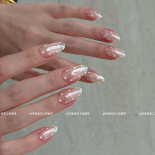 带盒子工具包 裸色猫眼海莉月光粉波点纯手工穿戴甲111款 波妞