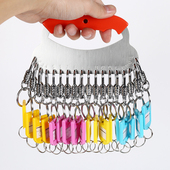 不锈钢加粗加大龙虾扣钥匙盘钥匙牌钥匙板钥匙扣挂件