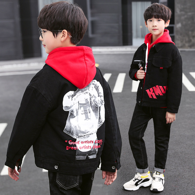 12岁男童秋装外套2019新款男孩冬季8洋气加厚卫衣9两件套10韩版14在类目 男装, 风衣中 - 来自Buy2taobao.com提供专业的淘宝代购服务