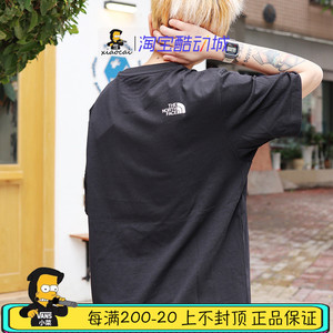 THE NORTH FACE 北面纯色经典款小标男女情侣款短袖T恤NT7UN04