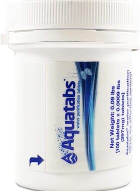 美国代购Aquatabs Water Purification Tablet 4加仑净水片消毒