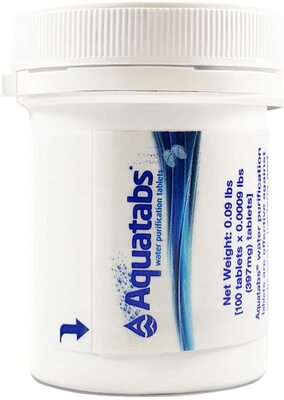美国代购Aquatabs Water Purification Tablet 4加仑净水片消毒
