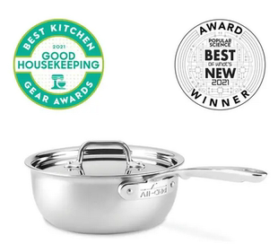 Pan石墨芯酱锅汤锅 美国代购 Clad Sauce Toss All Graphite