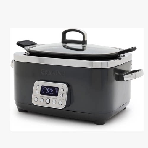 美国代购GreenPan Elite 14-in-1 Slow Cooker 不粘慢炖锅 110v