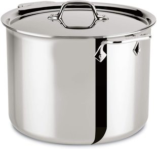 美国代购All Clad D3 Stockpot大容量不锈钢汤锅酱锅三层复合结构