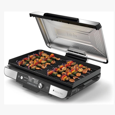 英国代购Ninja Sizzle Pro XL Indoor Grill GX101UK 低烟电烤架