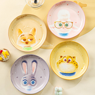 疯狂动物城周边—萌新8英寸佳荷花边盘 预售15天