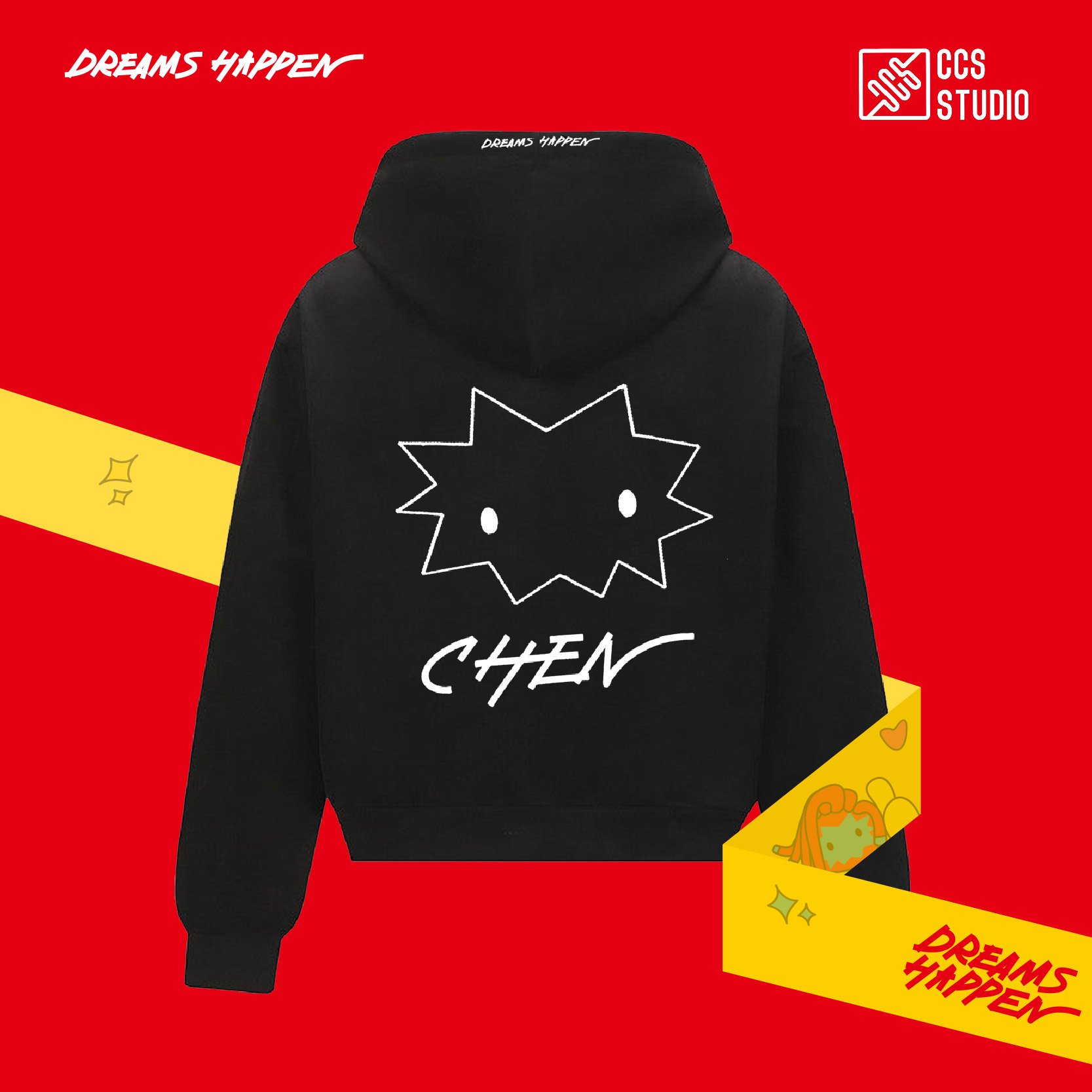 【预售15天】陈楚生官方周边——立体刺绣加绒拉链卫衣