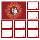 空白卡片 8张 386款 10cm 游戏通关婚庆结婚接亲新郎伴郎抢亲