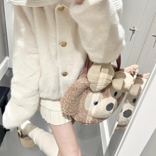 甜美风软糯高翻领毛毛外套女2025冬季新款加厚保暖气质百搭上衣潮