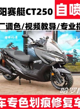 光阳赛艇CT250补漆神器划痕修复摩托车黑色补漆笔剐蹭白色原厂漆