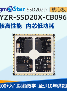现货Sigmastar SSD202D核心板双核linux邮票孔1.2主频