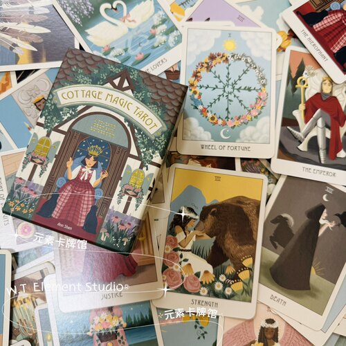现货 送贴纸 牌袋 The Cottage Magic Tarot 精致小屋塔罗牌