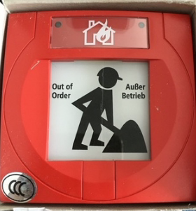 ESSER德国安舍804971手动报警按钮  消防手报有含底盒报警器监控