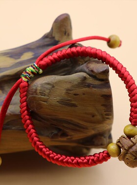 手链婴儿桃木配饰金刚结