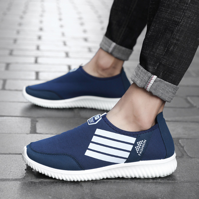 老北京布鞋男舒适透气休闲网面