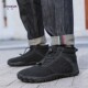 雪地靴男2025冬季 新款 初中小学生雪地鞋 3738小码 防滑防水高帮棉鞋