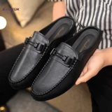 Тапочки, напяточники, закрытый носок, легко надевать, нескользящая подошва