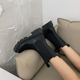 超火烟筒短靴2025新款 爆款 厚底马丁靴女秋冬爆款 小个子中筒骑士靴
