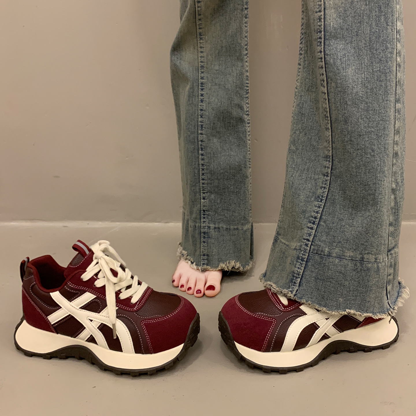 百搭老爹鞋女显脚小秋冬季休闲鞋