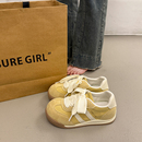 百搭厚底小白鞋女德训鞋爆款板鞋2025超火新款秋冬休闲运动面包鞋