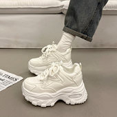 厚底老爹鞋 女小个子内增高2026超火新款 春秋季 欧货爆款 运动休闲鞋