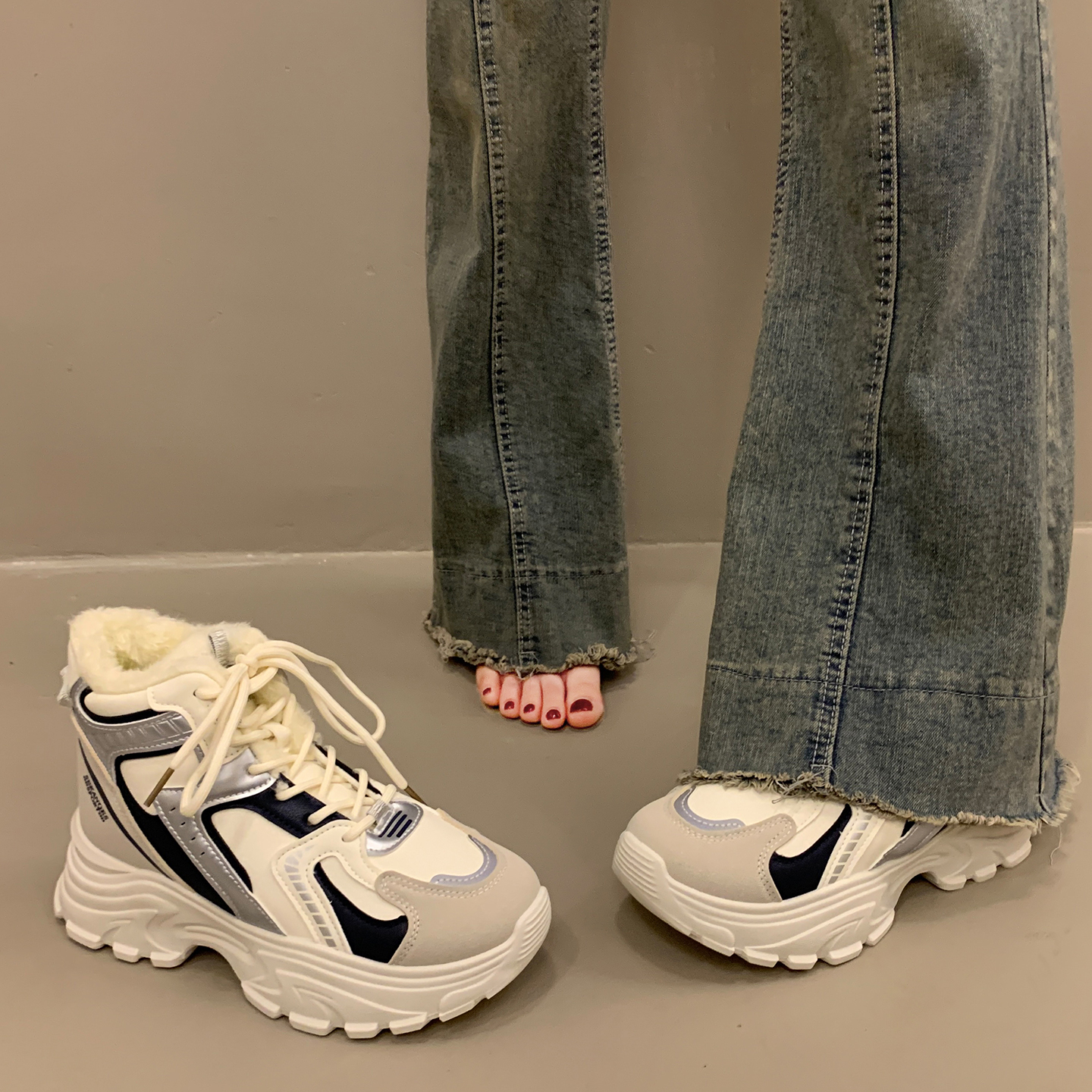 爆款老爹鞋女秋冬季小个子运动鞋