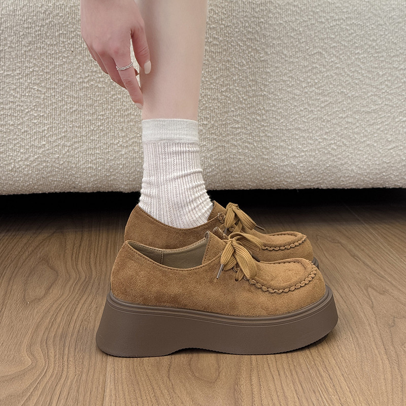 法式英伦厚底深口单鞋女春秋增高勃肯鞋2026超火新款乐福玛丽珍鞋,女鞋,深口单鞋,淘宝优惠券,粉丝福利购,淘宝优惠卷