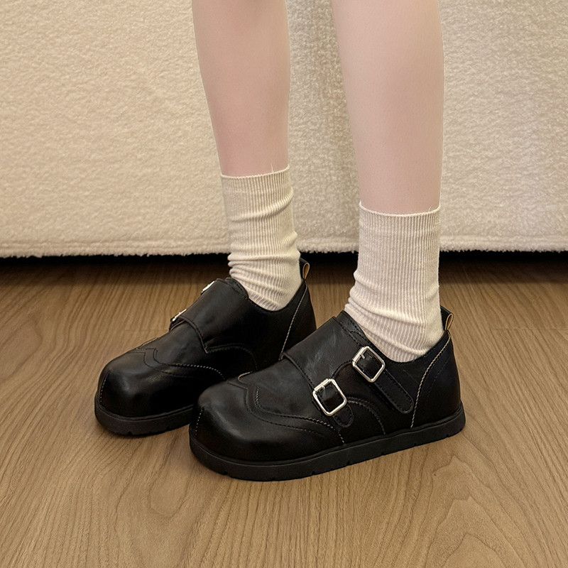 法式复古厚底加绒深口单鞋女春秋季2026新款玛丽珍增高黑色小皮鞋,女鞋,深口单鞋,淘宝优惠券,粉丝福利购,淘宝优惠卷