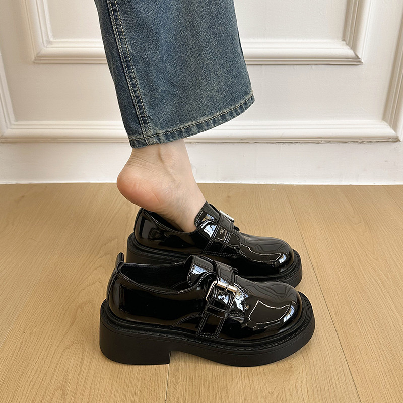 法式黑色厚底增高小皮鞋女绝美深口单鞋2026新款春季乐福玛丽珍鞋,女鞋,深口单鞋,淘宝优惠券,粉丝福利购,淘宝优惠卷