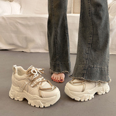 休闲运动鞋 松糕厚底老爹鞋 春秋季 爆款 女小个子增高鞋 2026超火新款