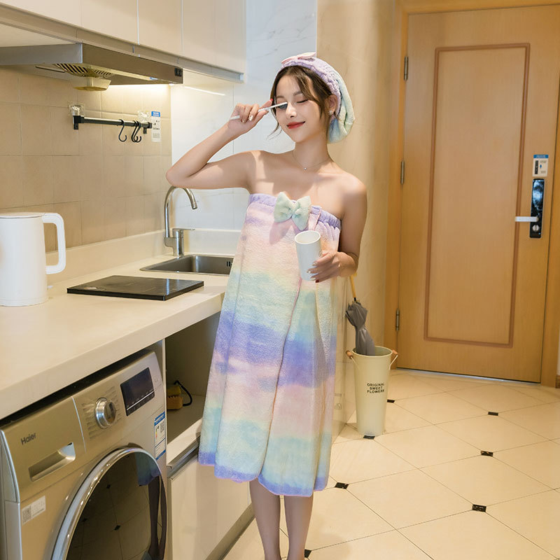 抹胸浴巾女夏可穿可裹浴巾