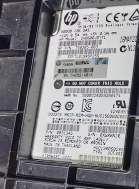 惠普HP 600G 15K SAS 3.5 765424-B21 765867-001硬盘原装现货