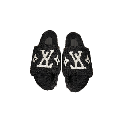 吻卡佛2023秋上新韩版毛毛拖