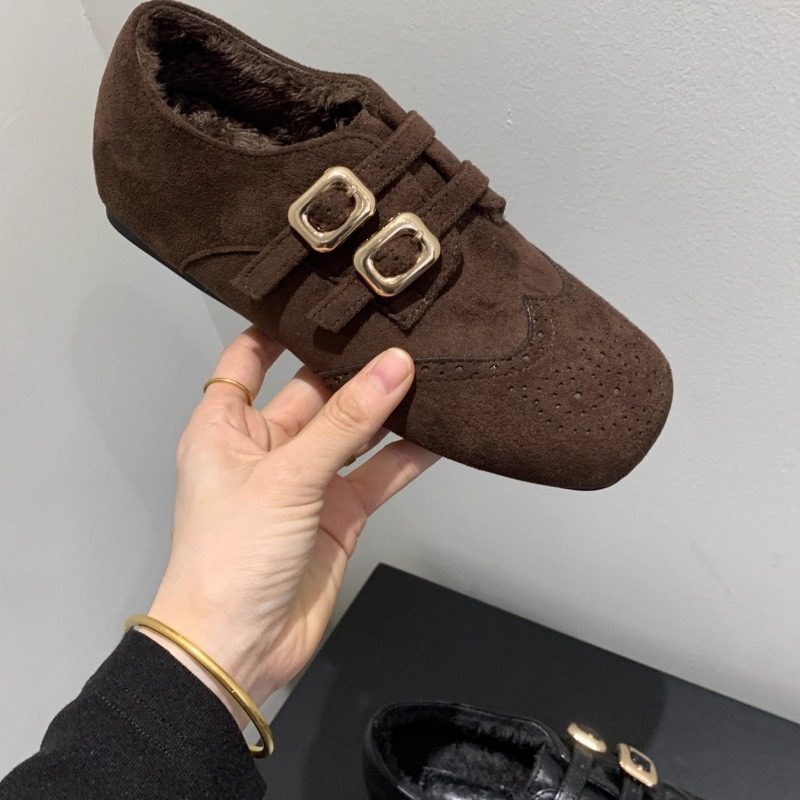 内增高4CM 小个子复古雕花英伦风搭扣加绒保暖一脚蹬乐福鞋小皮鞋,女鞋,棉鞋,淘宝优惠券,粉丝福利购,淘宝优惠卷