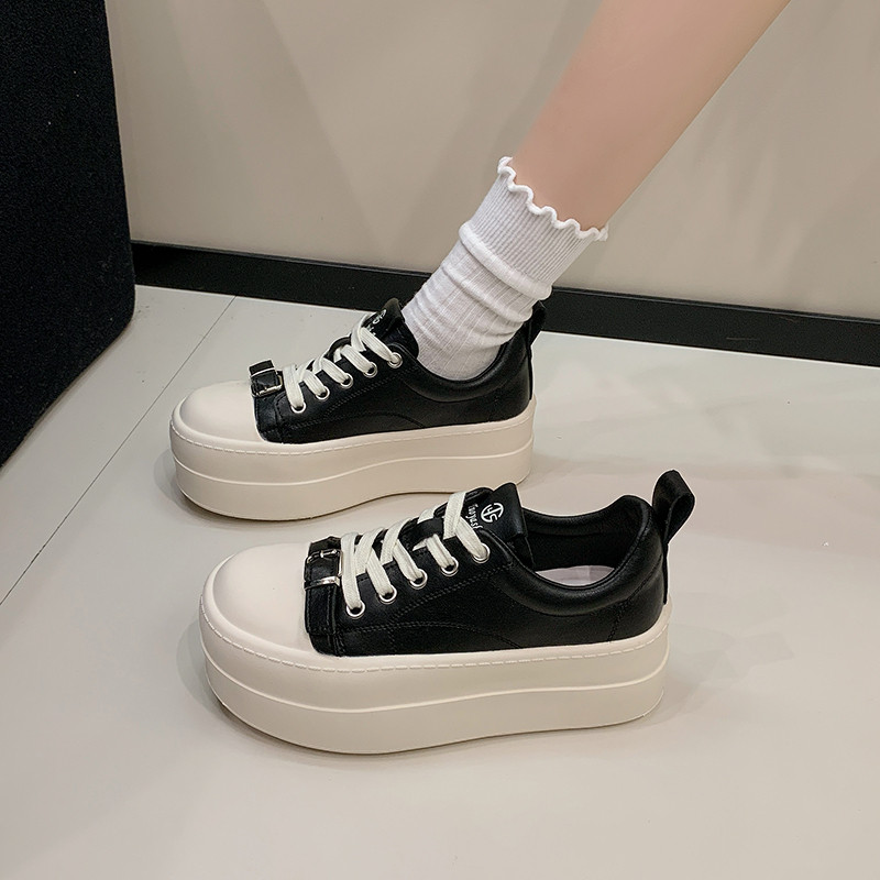 松糕厚底小白鞋女款2026新款春季轻便百搭学生运动鞋增高休闲板鞋,女鞋,休闲板鞋,淘宝优惠券,粉丝福利购,淘宝优惠卷