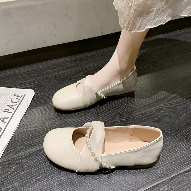 玛丽珍鞋女夏2025年新款百搭浅口平底配裙子单鞋温柔风仙女豆豆鞋,女鞋,浅口单鞋,淘宝优惠券,粉丝福利购,淘宝优惠卷