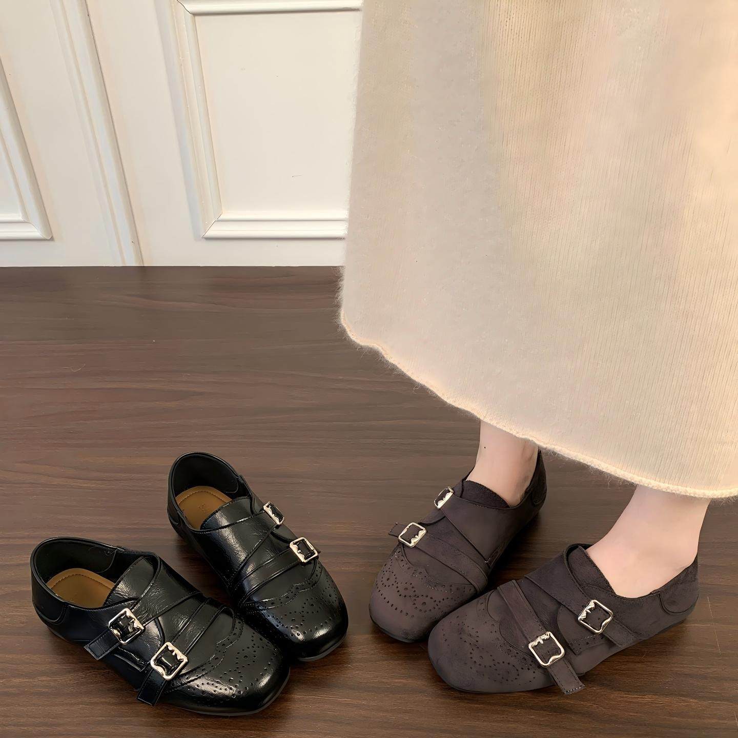 复古布洛克雕花乐福鞋女2026秋冬新款黑色单鞋内增高英伦风小皮鞋,女鞋,勃肯鞋/软木鞋,淘宝优惠券,粉丝福利购,淘宝优惠卷