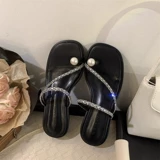 Высокие сандалии, обувь, летняя изысканная пляжная подходит с юбкой, слайдеры, тапочки, французский стиль