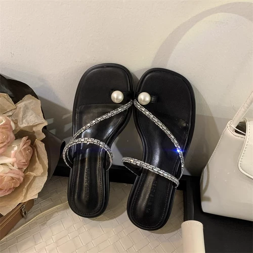 Высокие сандалии, обувь, летняя изысканная пляжная подходит с юбкой, слайдеры, тапочки, французский стиль