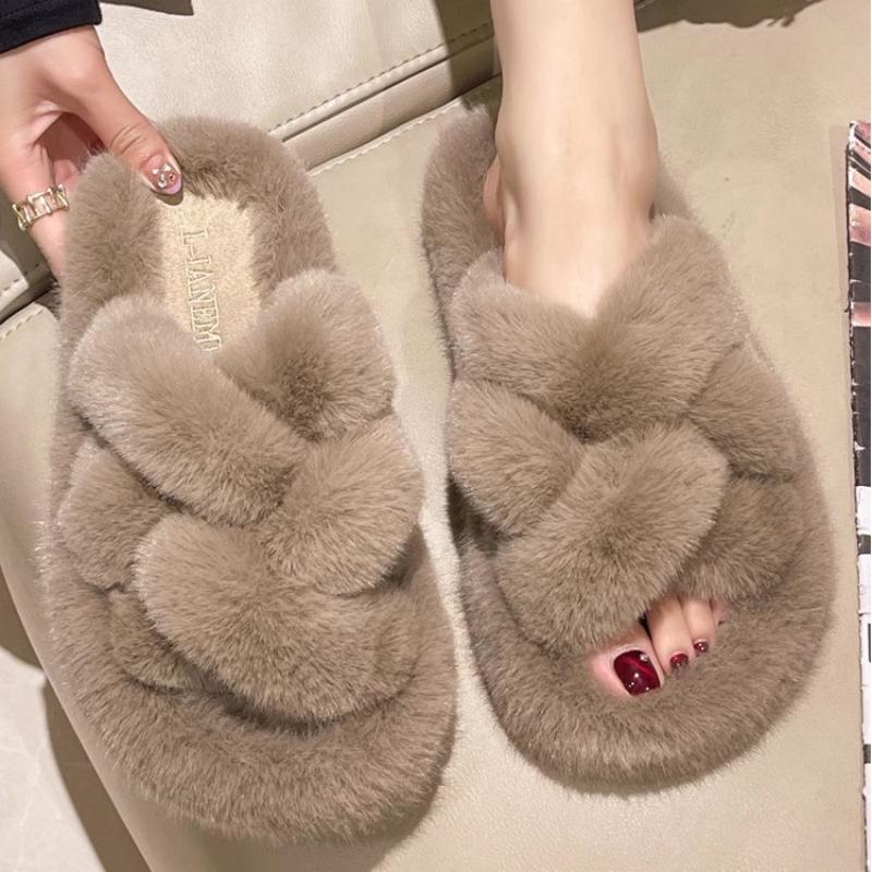 毛毛拖鞋女2023小红书爆款