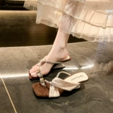 Небольшие дизайнерские летние универсальные слайдеры, французский стиль, премиум класс