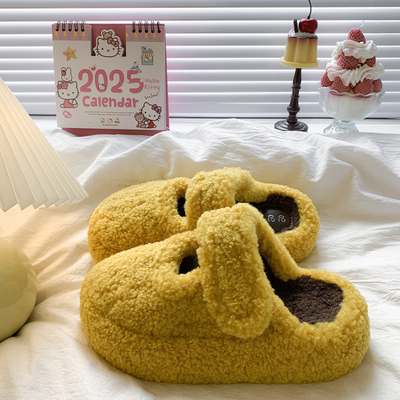 平底温柔舒适毛毛鞋女外穿2025秋冬新款仙女风加绒一字玛丽珍棉鞋