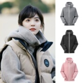 鹅平替 双面密织摇粒绒情侣款 秋冬户外加厚保暖休闲连帽夹克外套