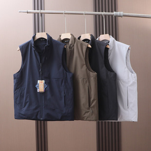 3M新雪丽 绗棉保暖立领棉马甲背心 蓬松舒适秋冬户外运动休闲男士