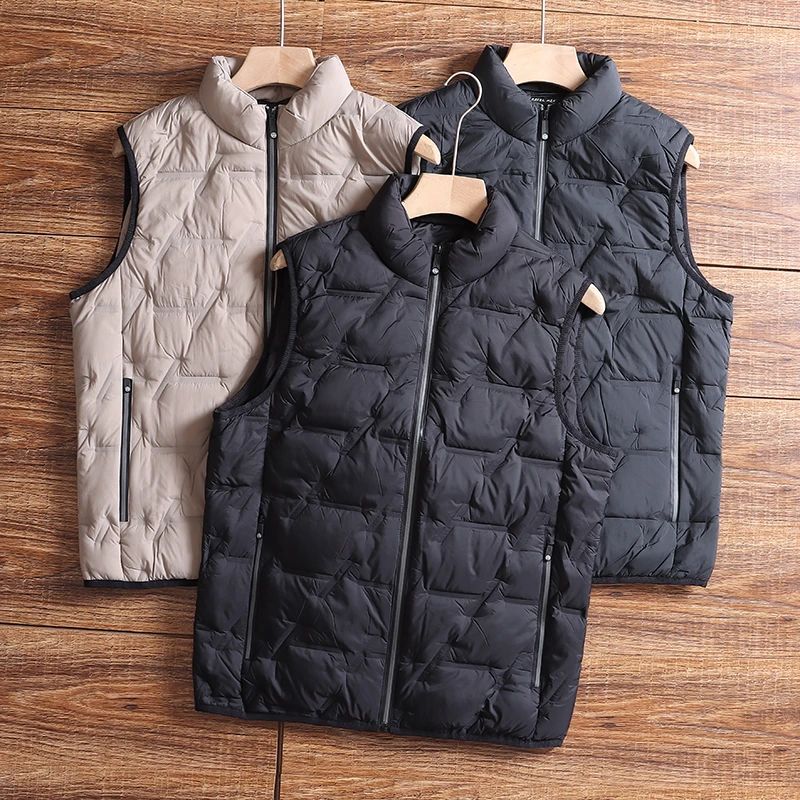 90白鸭绒轻奢高端羽绒马甲秋冬款